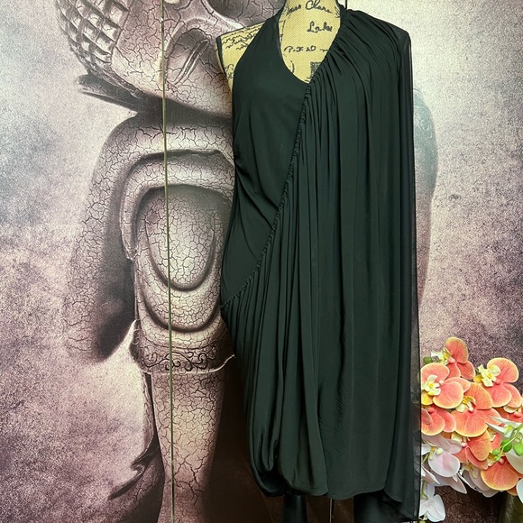 L.A.M.B. Mini Dress Halter Sheer Black 8 - Picture 3 of 11